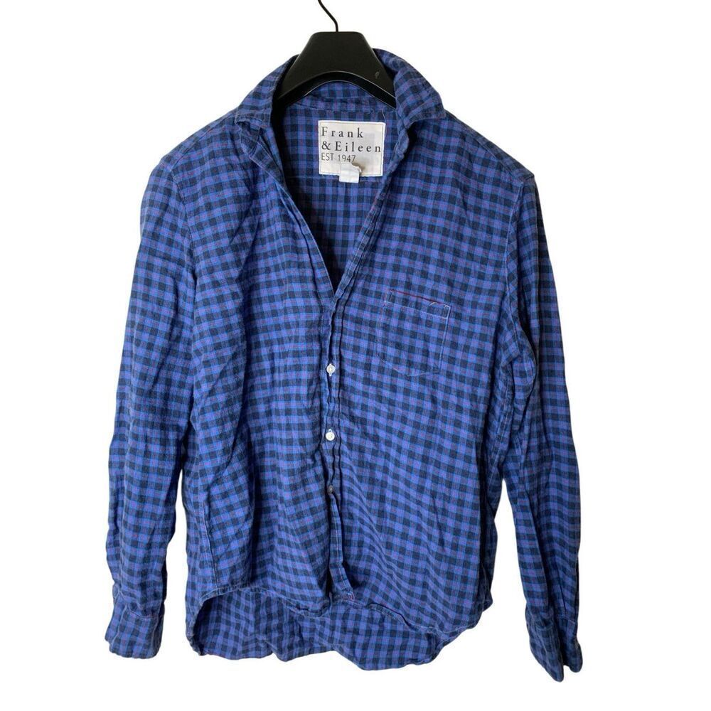 Frank and Eileen 100% cotton Eileen button front plaid shirt women's size small